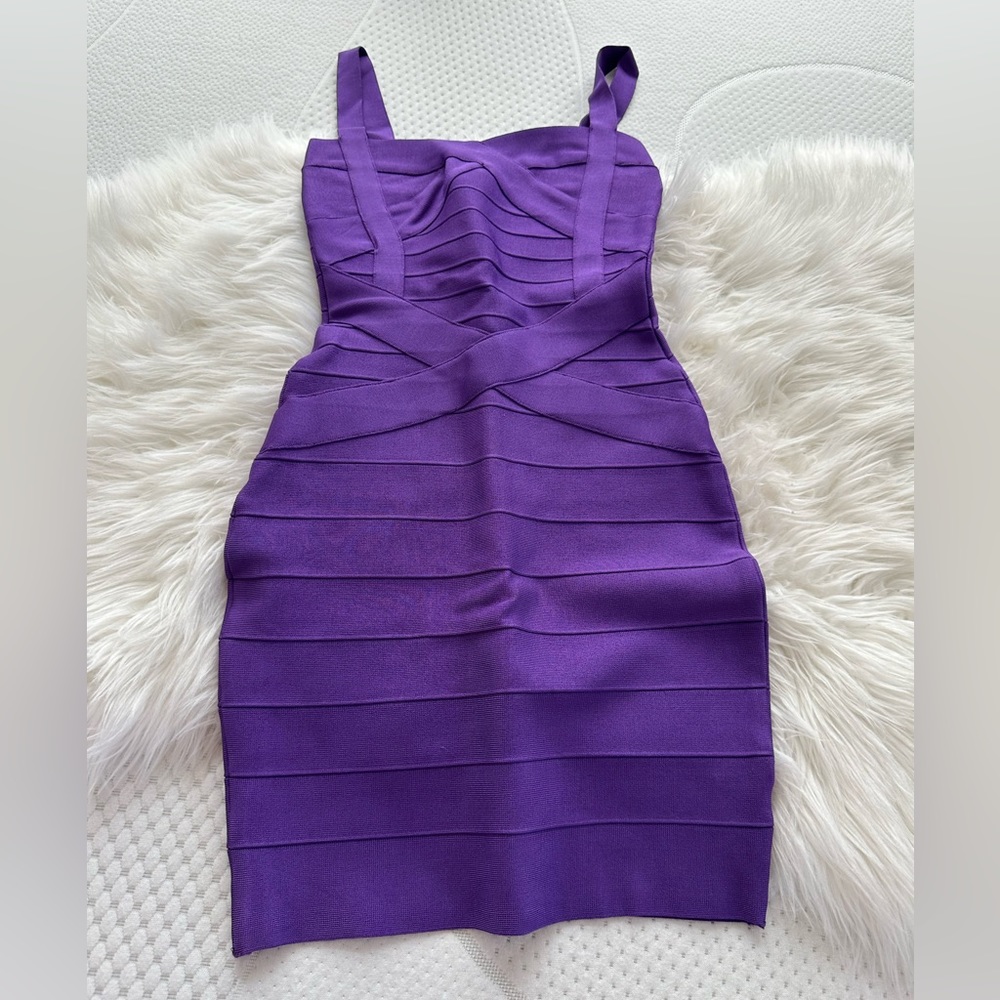 Purple Bandage Dress